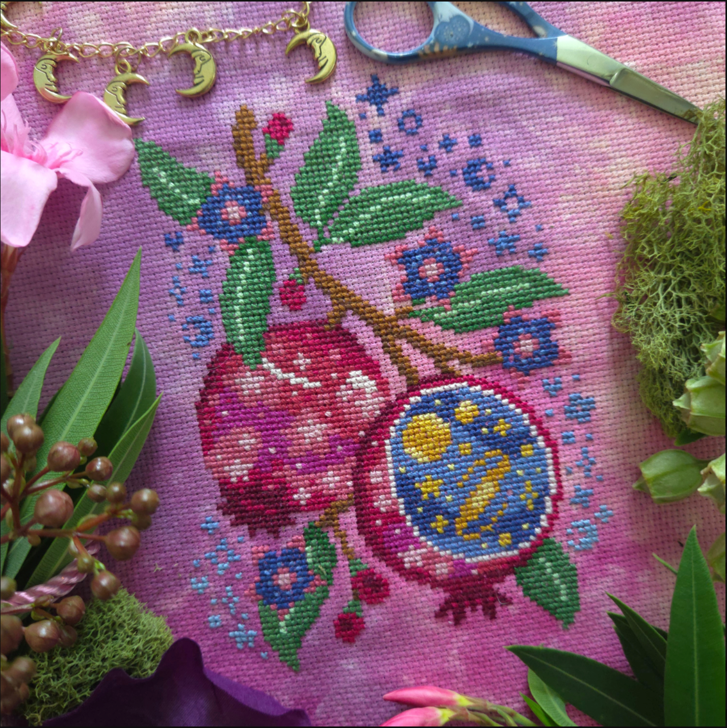 * PREORDER * Starry Pomegranate ~ BAD Stitch ~ Needlework Marketplace 2026