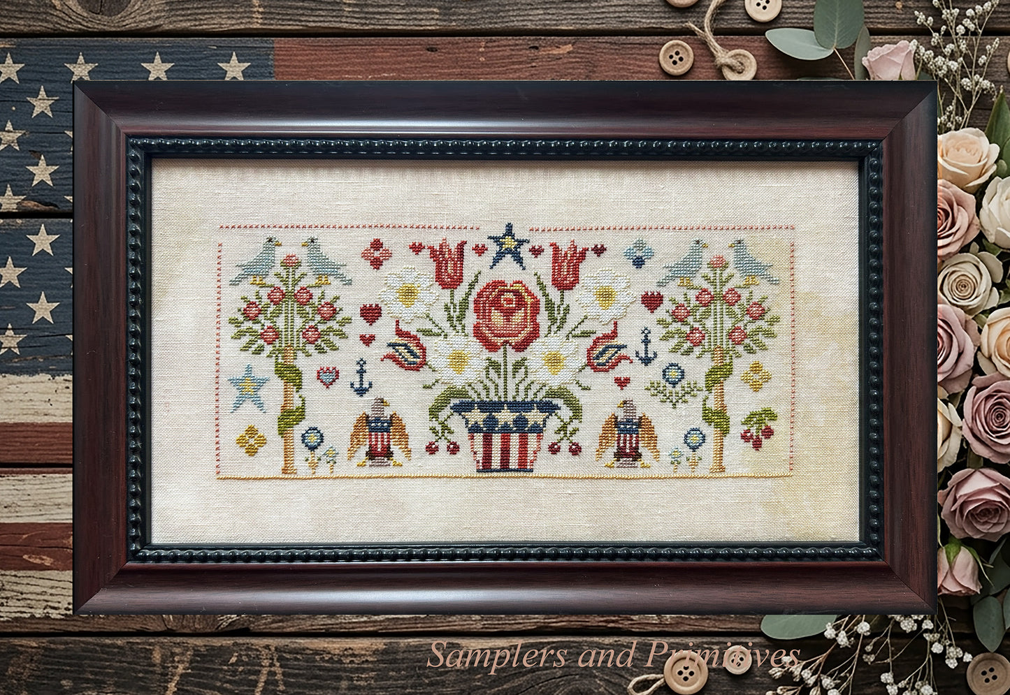 * PREORDER * Stars and Petals ~ Samplers and Primitives ~ Needlework Marketplace 2026