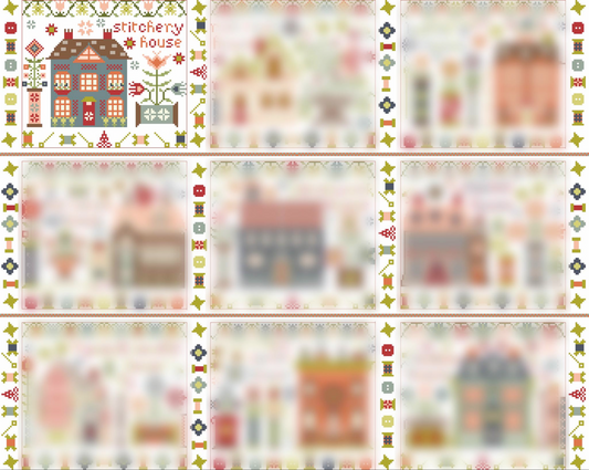Stitchery House ~ Houses on Stitchery Lane #1 ~ Pansy Patch Quilts & Stitchery