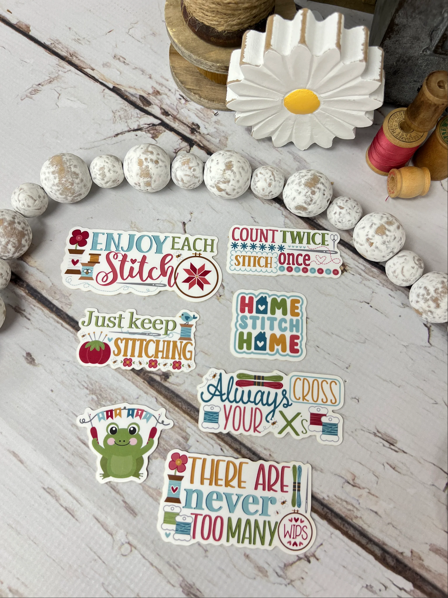 Stitching Sticker Pack ~ Primrose Cottage