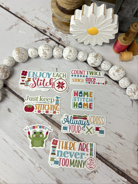 Stitching Sticker Pack ~ Primrose Cottage