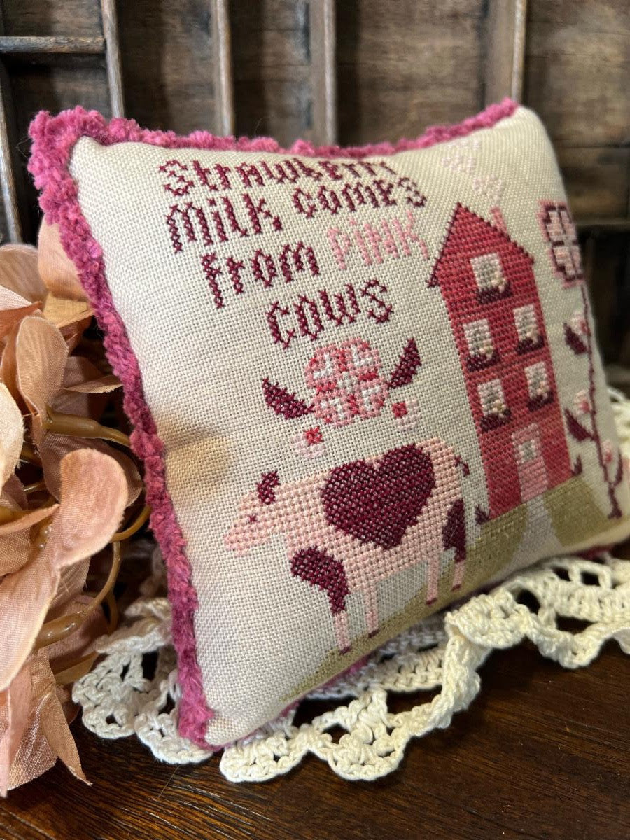 Strawberry Milk ~ Annie Beez Folk Art