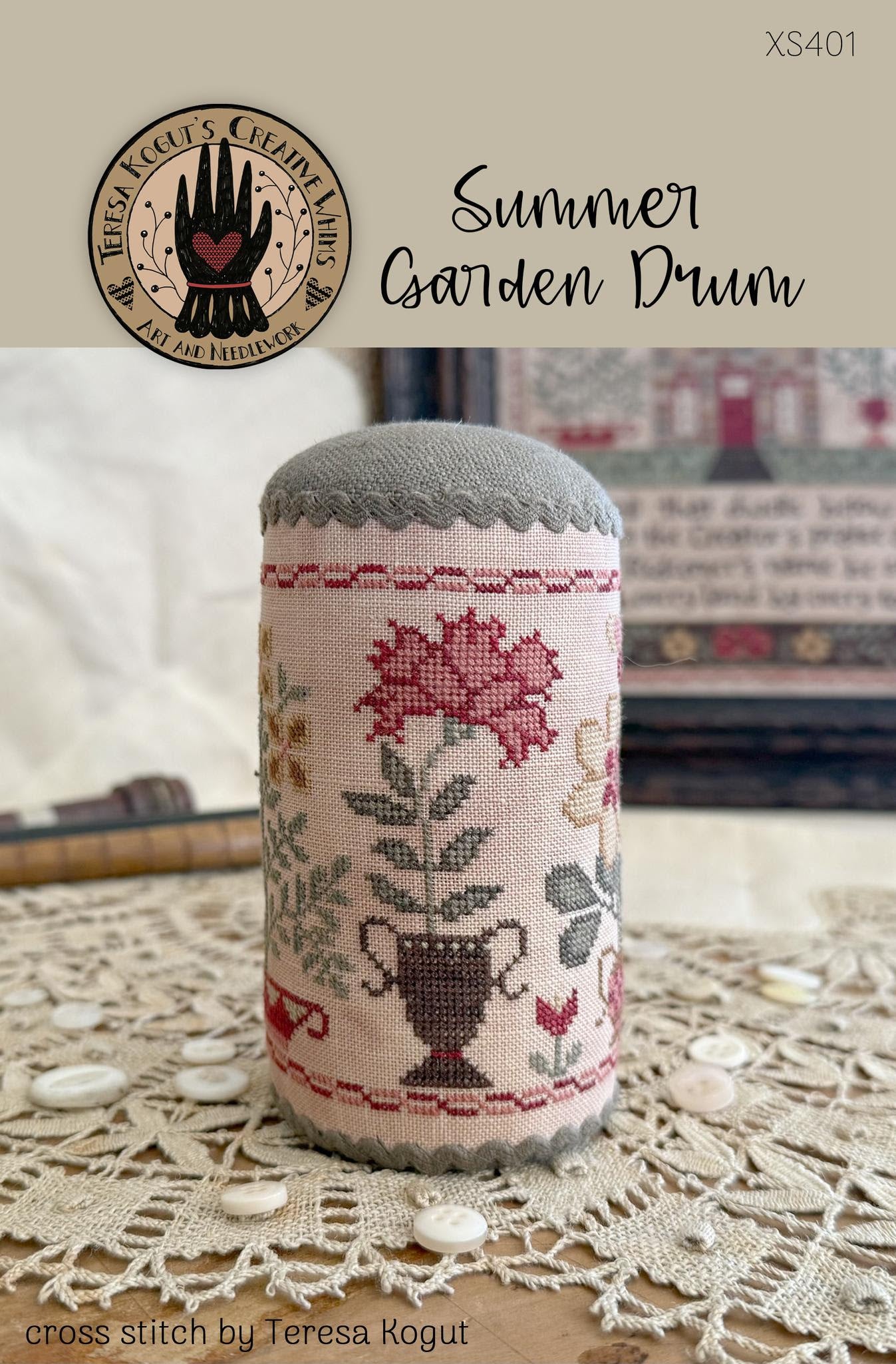 Summer Garden Drum ~ Teresa Kogut