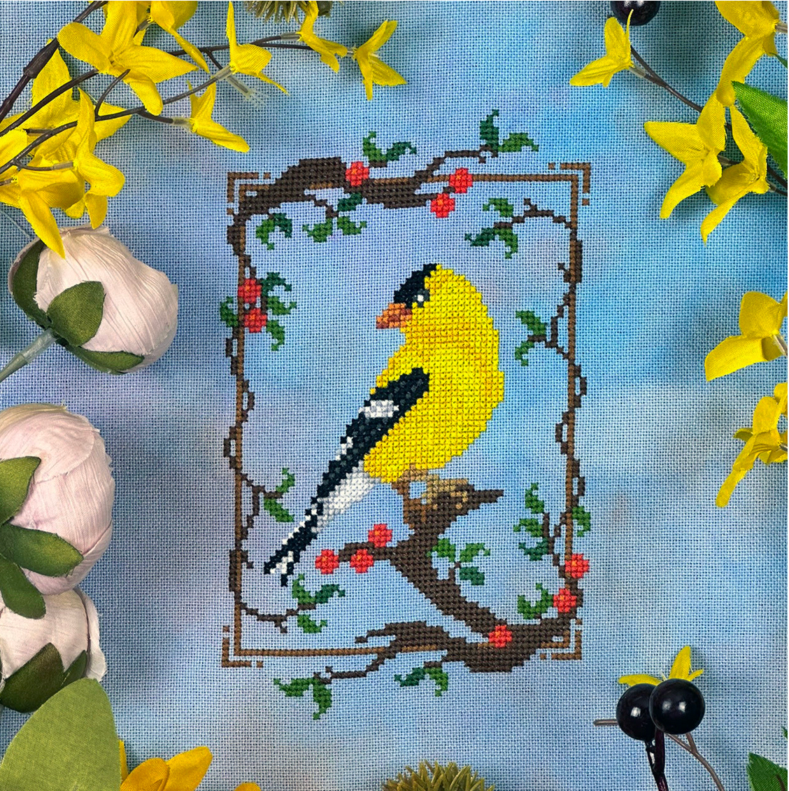 Summer Goldfinch ~ The Stitch Crypt