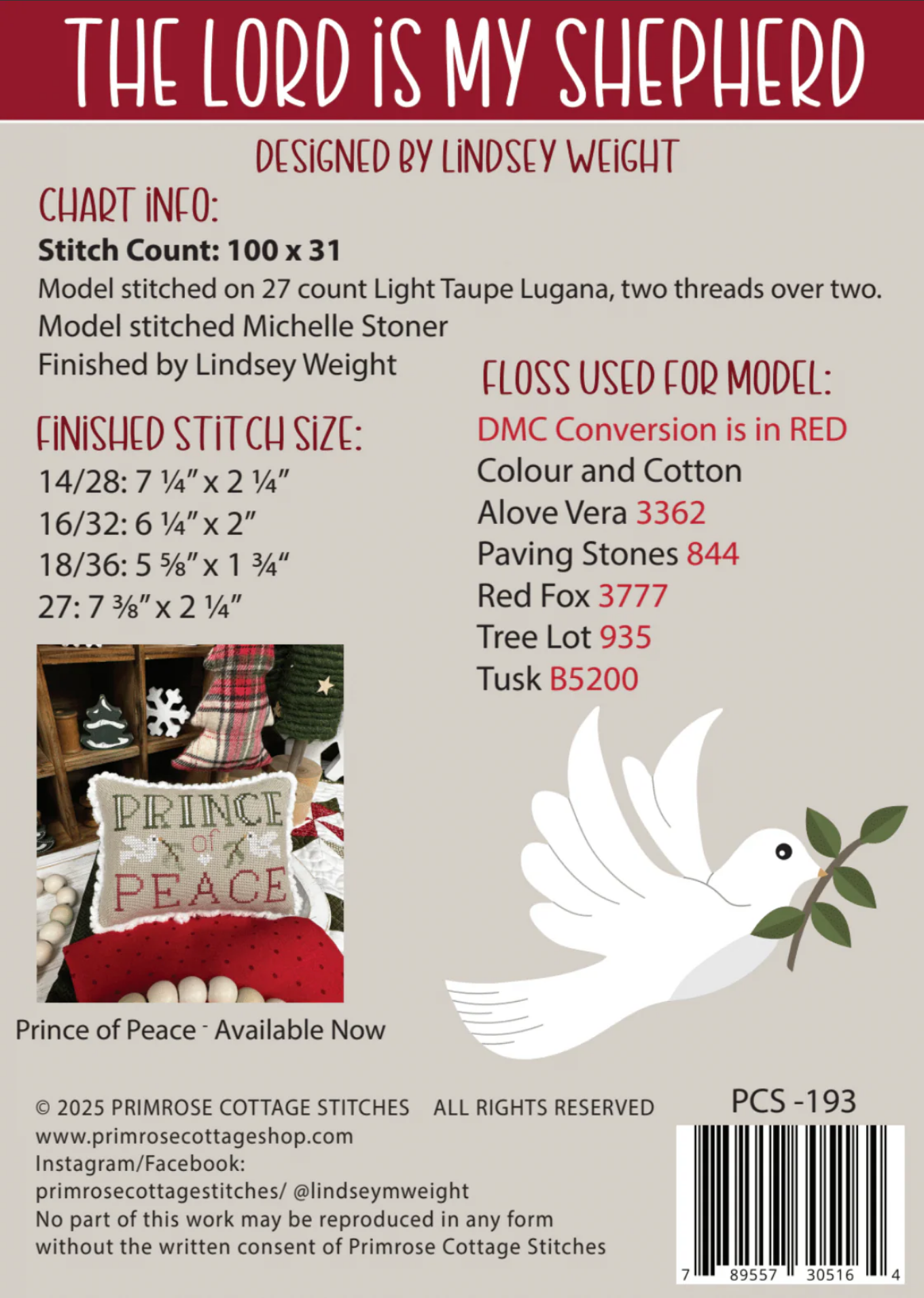 The Lord is My Shepherd ~ Primrose Cottage