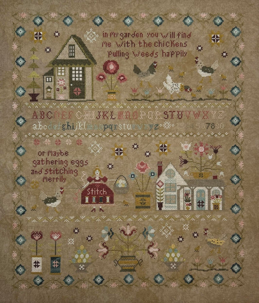 PRE-ORDER ** The Simple Tranquility Sampler ~ Needlework Marketplace 2025 ~ Pansy Patch Quilts and Stitchery