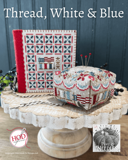 Thread, White & Blue  ~ Hands on Design