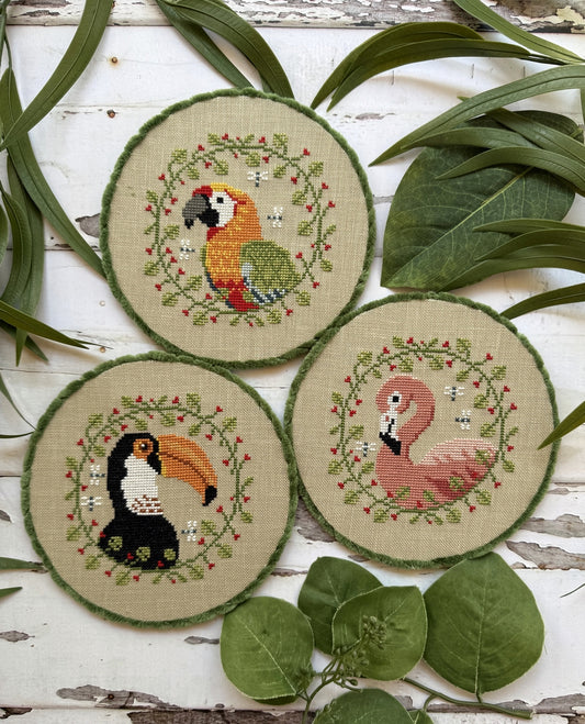 Tropical Birds Trio ~ Puntini Puntini