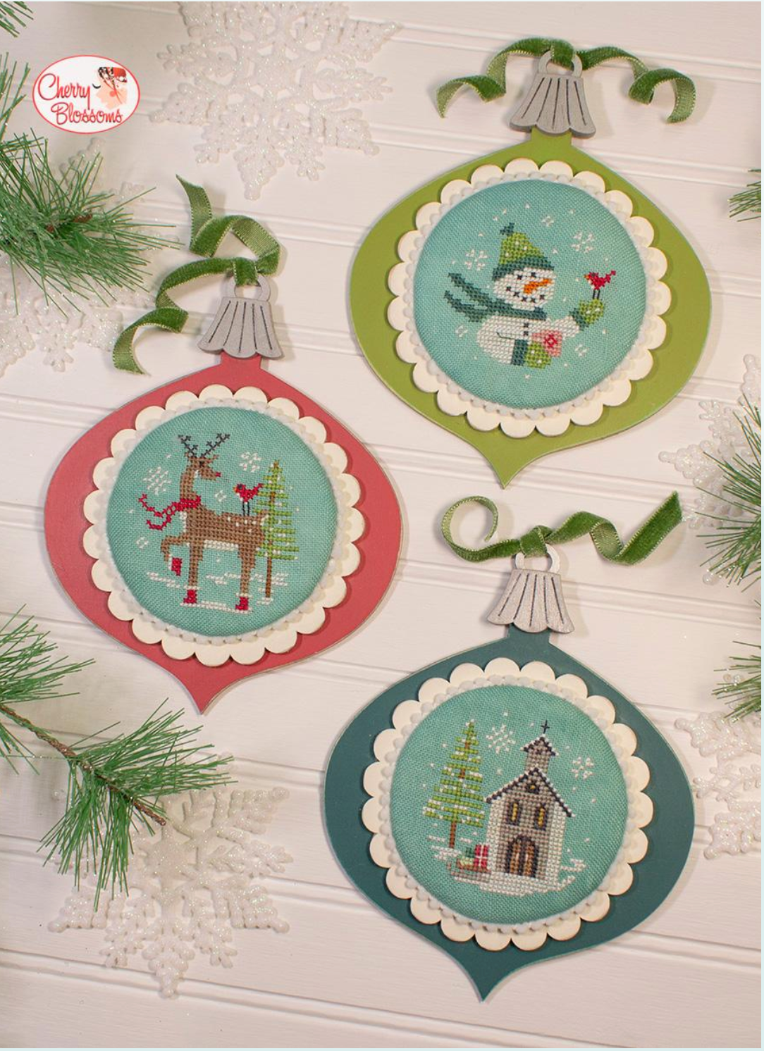 Vintage Ornaments #1 ~ Cherry Blossoms