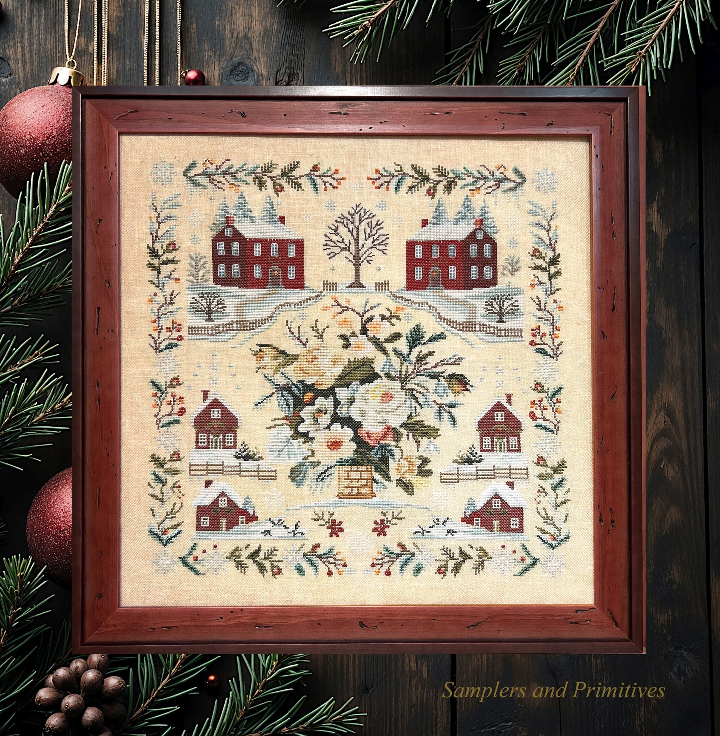 * PREORDER * Winter Day Sampler ~ Samplers and Primitives ~ Needlework Marketplace 2026
