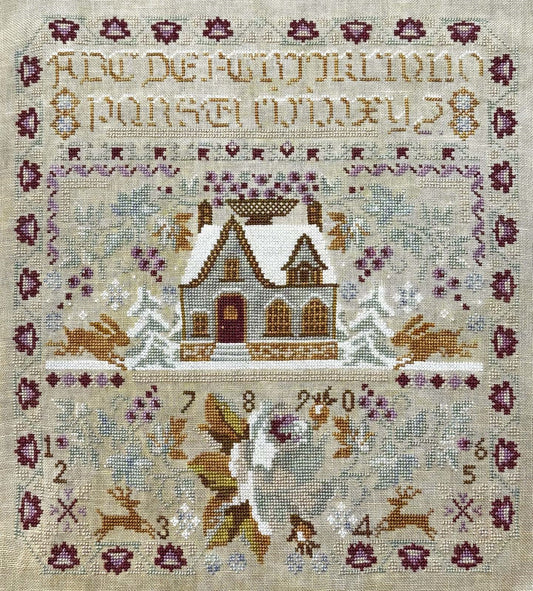 PRE-ORDER ** Winter Rose Sampler ~ Needlework Marketplace 2025 ~ Twin Peak Primitives