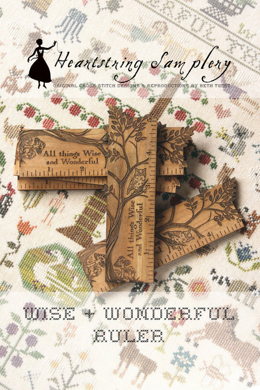 *PREORDER*  Wise & Wonderful Ruler ~ Heartstring Samplery ~ Nashville Needlework Market 2026