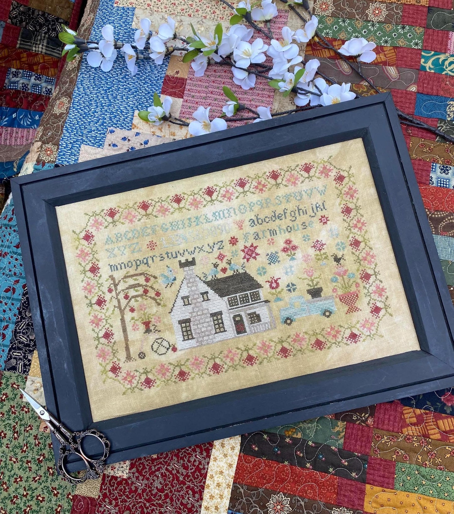Vintage Farmhouse Sampler ~ Pansy Patch Quilts & Stitchery