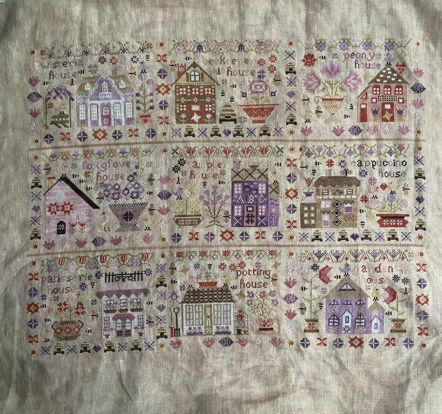 Patisserie House ~ Wisteria Lane Series ~ Pansy Patch Quilts & Stitchery