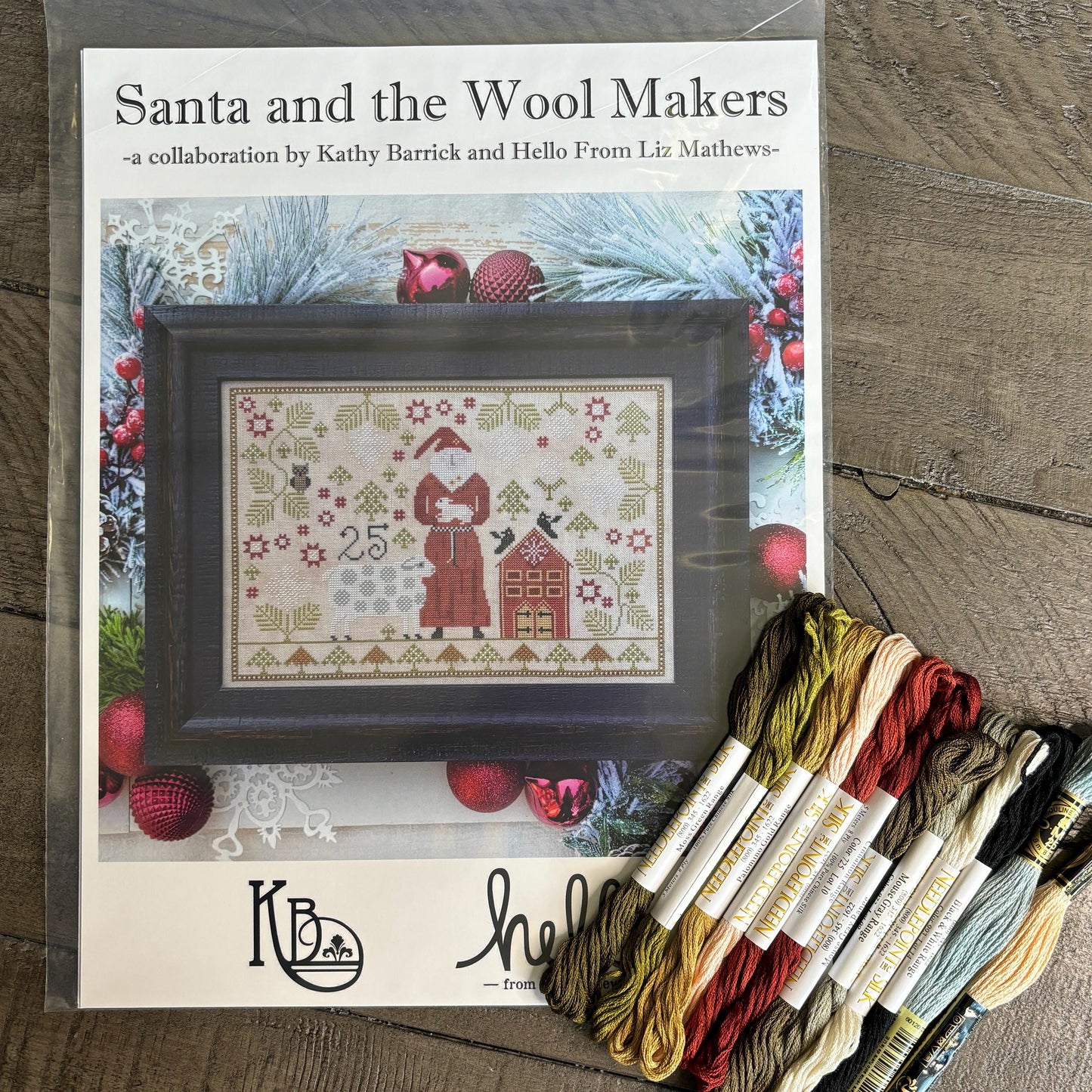 Santa and the Wool Makers ~ Hello from Liz Mathews and Kathy Barrick Collaboration ~ NPI Silks