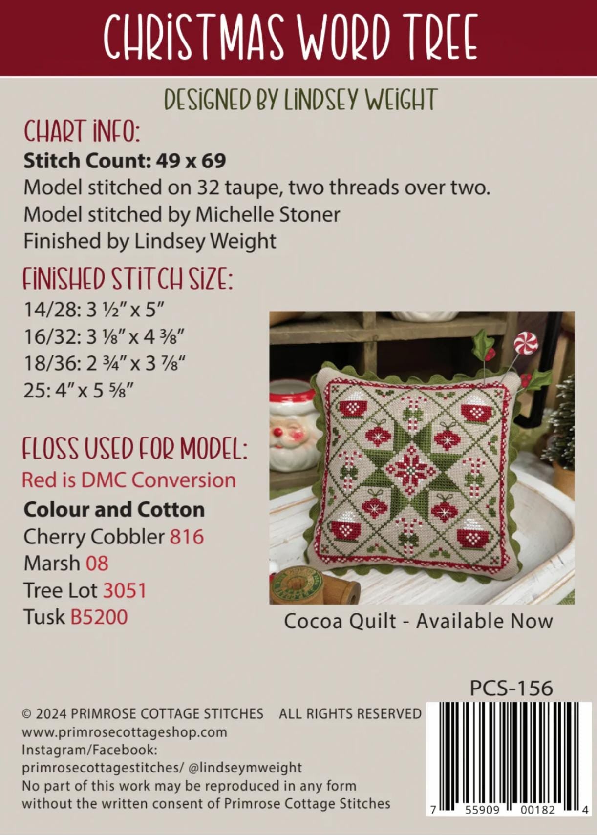Christmas Word Tree ~ Primrose Cottage