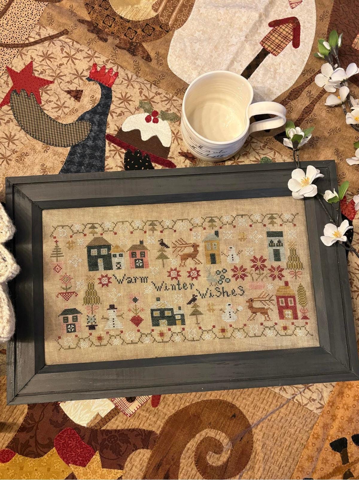 Warm Winter Wishes ~ Pansy Patch Quilts & Stitchery
