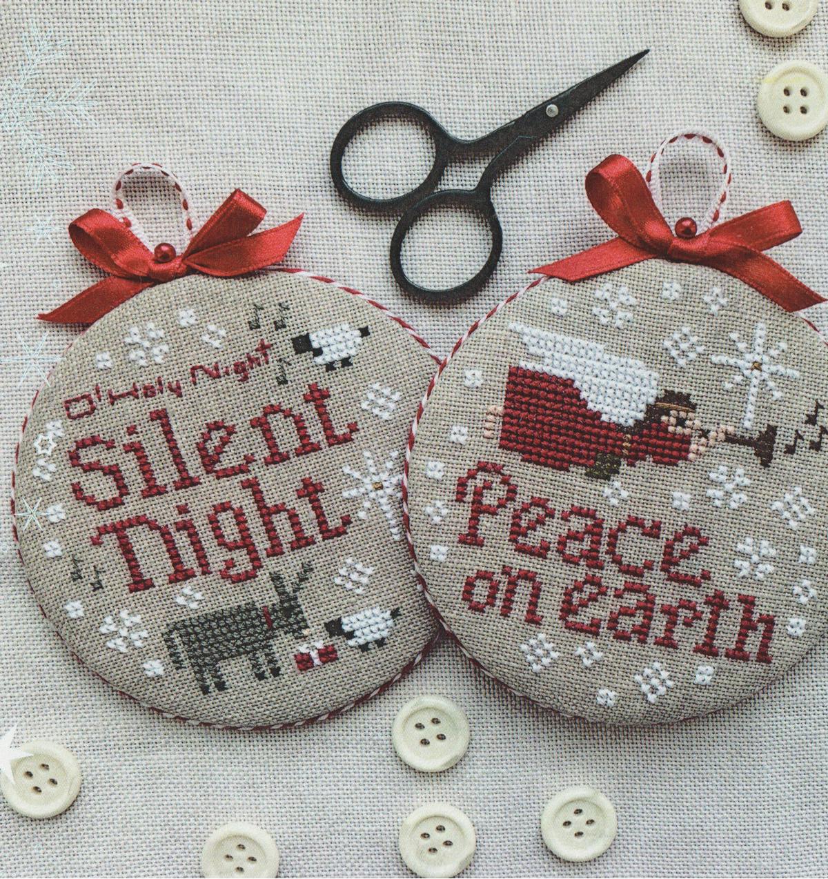 Joyful Christmas Ornaments 2024 ~ Stitches by Ethel